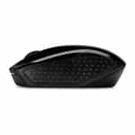 Souris sans fil HP 220 noire vue profil forme galbée