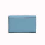 Portefeuille femme Michael Kors Lyra bleu ciel, vue arrière, format compact
