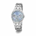 montre guess quinn argentee face ombre