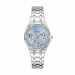 montre guess quinn argentee packshot face ombre