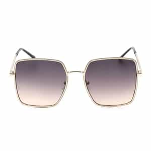 Lunettes de soleil Guess GF0419-32B femme – vue de face, monture métal doré, verres dégradés