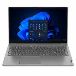 a laptop with a blue screen