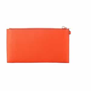 Dos pochette Michael Kors 35S5GTVW3I Red Clay en cuir grainé, format pochette zippée