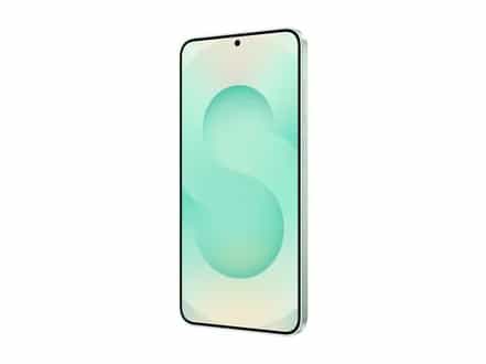 a white and green cell phone