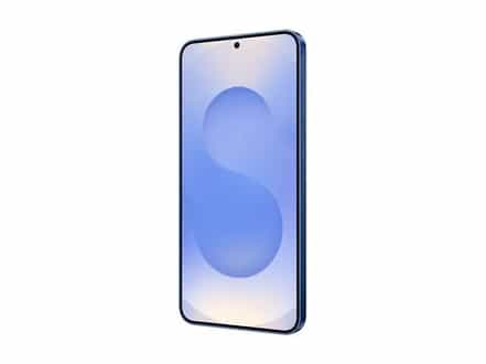 a blue rectangular cell phone