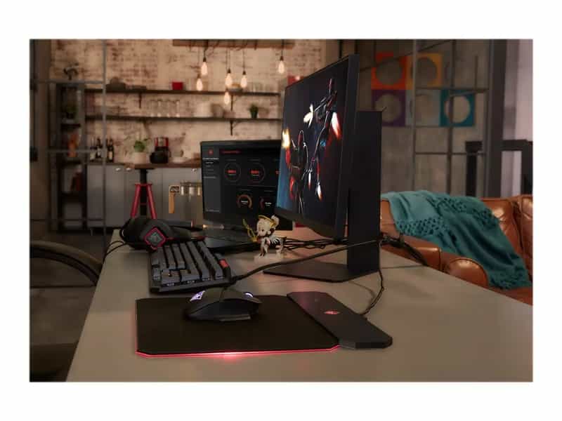 a computer on a desk
