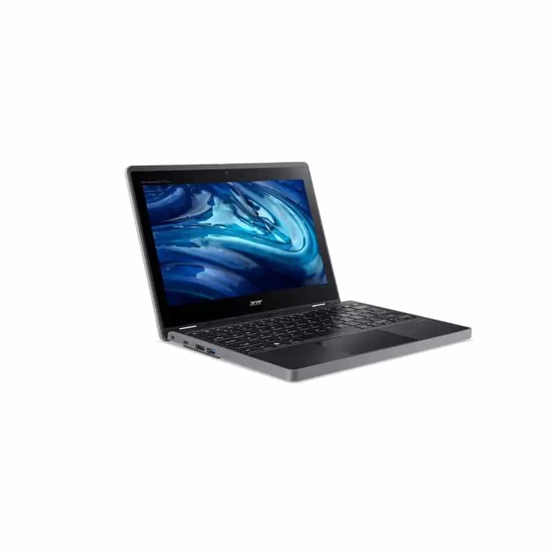 a laptop with a blue screen