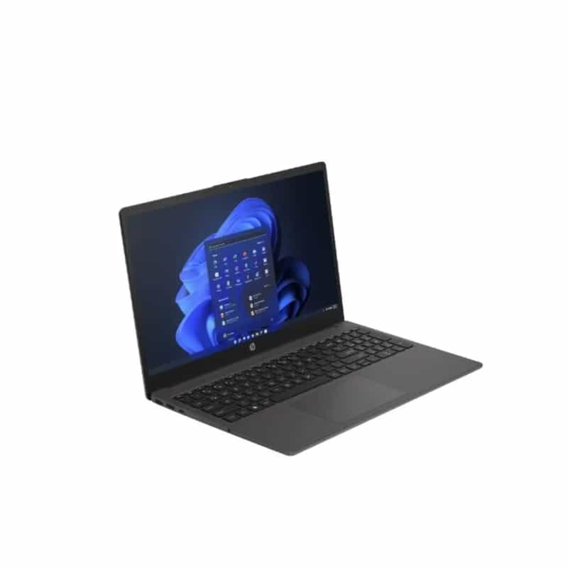 hp-255-g10-notbook-amd-ryzen-3-7330-u a laptop with a blue screen
