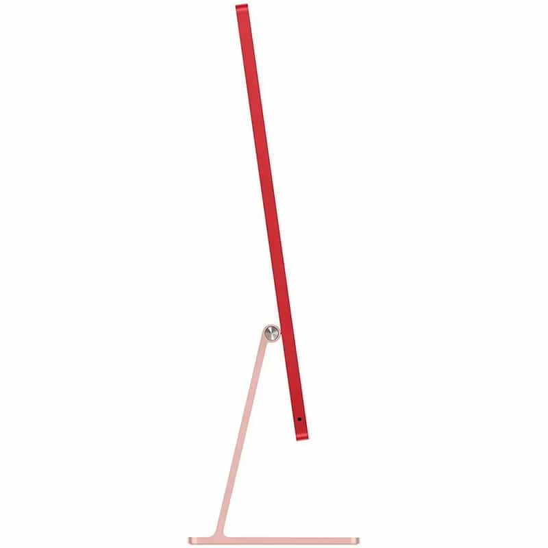 a red and pink computer screen