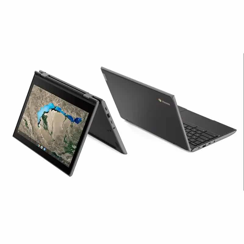 lenovo-chromebook-300e-g2-cortex-a-1.5-ghz 32go (1) a laptop with a screen on