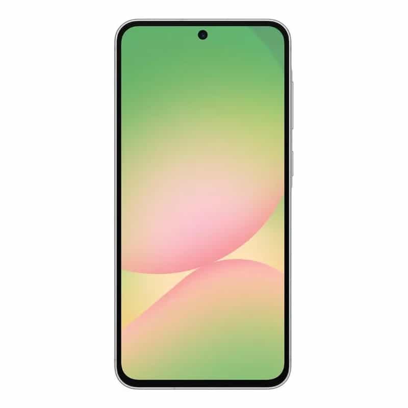 samsung-galaxy-a56-256-go-gris-débloqué (1) a cell phone with a green screen