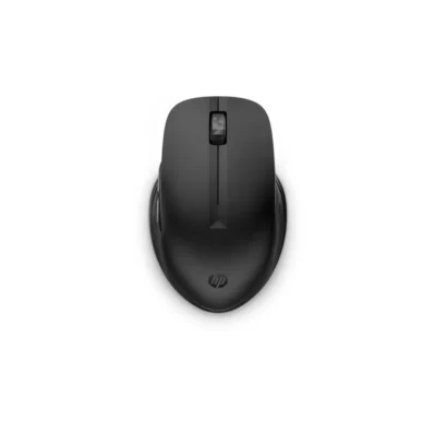 Une Souris D'Ordinateur Noire Sur Fond Blanc