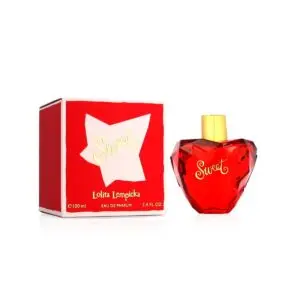 Lolita Lempicka Sweet Eau de Parfum femme 100 ml – coffret avec boîte rouge et flacon coeur rouge, parfum femme sucré séduction, ELIKIA BUSINESS livraison rapide