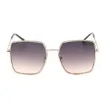 Lunettes de soleil Guess GF0419-32B femme – vue de face, monture métal doré, verres dégradés