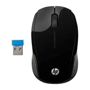 Souris HP 220 sans fil noire avec nano récepteur USB