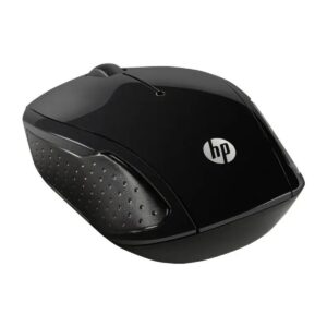 Souris sans fil HP 220 noire vue 3/4 grip antidérapant