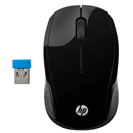 HP 220 Noire - Souris sans fil forme galbée