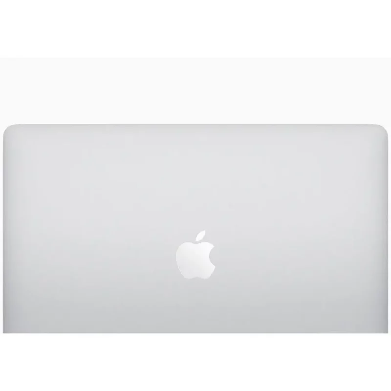 a white laptop with a logo