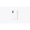 a back and side view of a white cell phone