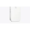 a white cell phone with a silver edge