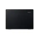 a black laptop on a white background