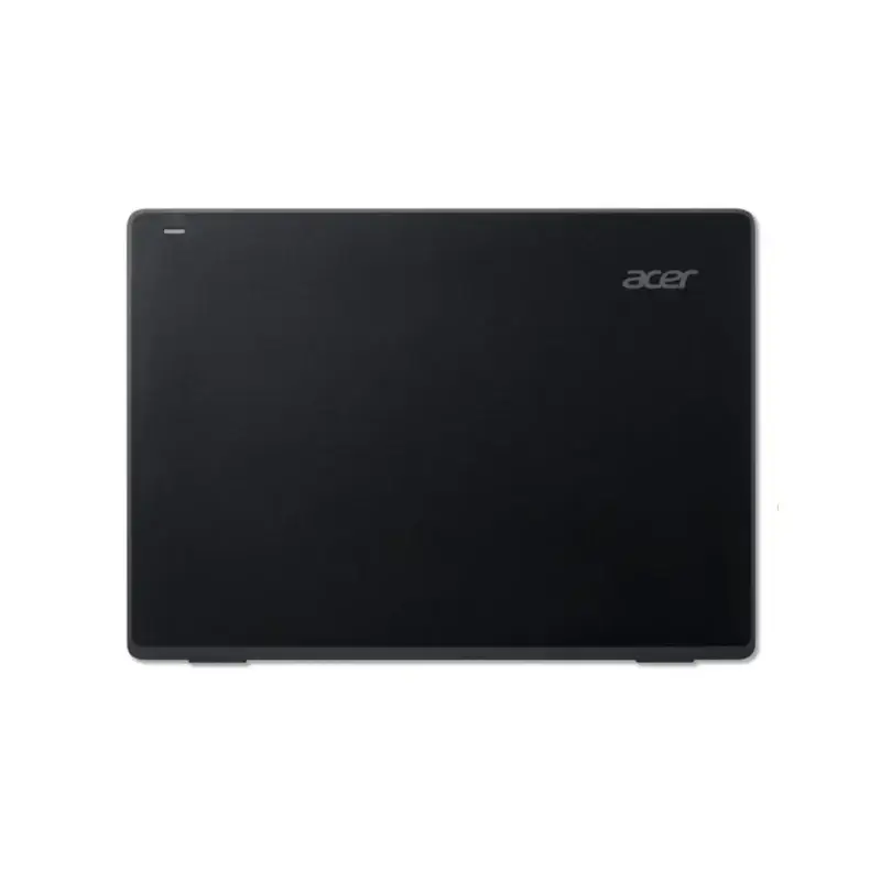 a black laptop on a white background