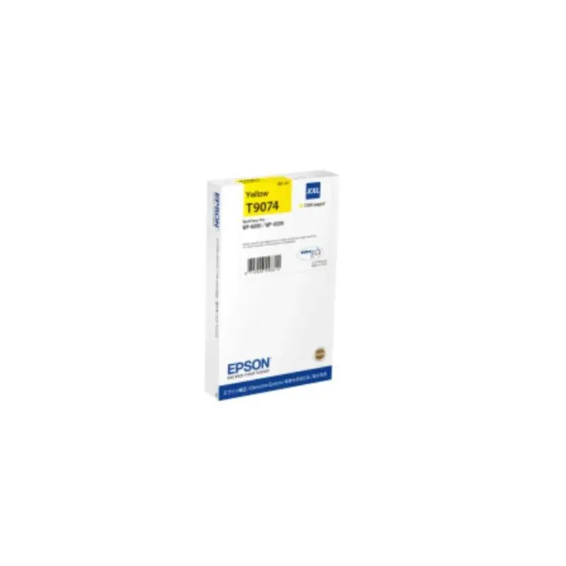 epson-cartouche-imprimante-t9074-durabrite-pro-xxl a white box with blue and yellow labels