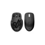 a black computer mouse with a black mouse