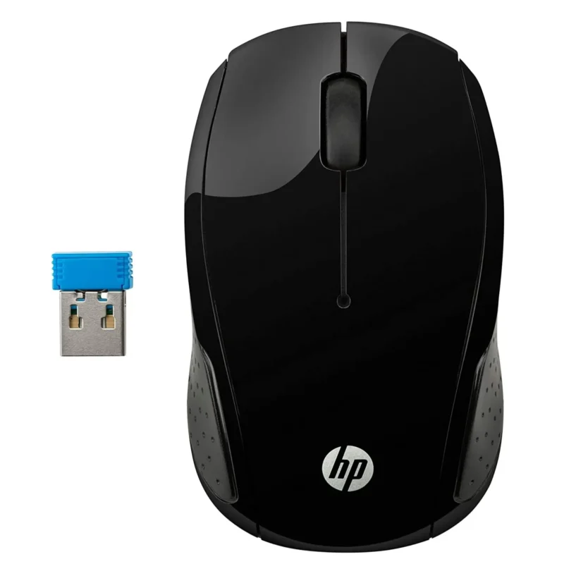 a black computer mouse and usb cable