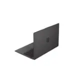 a black laptop with a black keyboard
