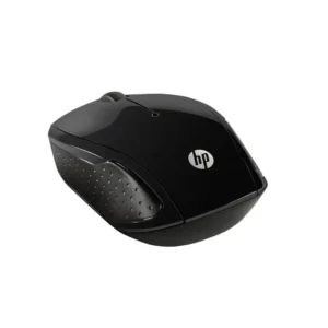 a black computer mouse on a white background