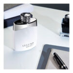 a bottle of perfume on a table