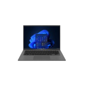 a laptop with a blue screen