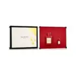 Coffret Gucci Bloom Ambrosia di Fiori – boîte Gucci Beauty + coffret rouge, EDP Intense 50 ml et mini 5 ml