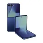 Samsung Galaxy Z Flip7 Bleu Nuit en visuel duo (plié + ouvert) – 512 Go prix France