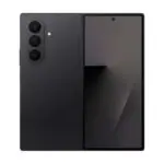 Galaxy Z Fold7 Noir &ndash; double vue face avant et dos avec triple cam&eacute;ra