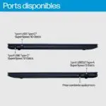 Ports HP EliteBook Ultra G1q USB-C 40Gbps USB-C 10Gbps USB-A 5Gbps jack audio