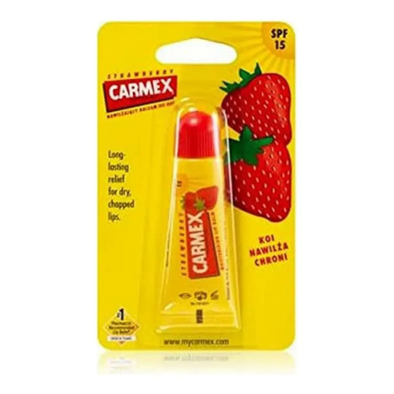 baume-a-levres-carmex-strawberry-spf-15-4-25g-01 Baume à lèvres Carmex Strawberry SPF 15 4,25 g – stick hydratant fraise